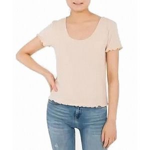 Hippie Rose Juniors Crisscross-Back Short Sleeve T-Shirt Medium Pink XS, $24 NWT